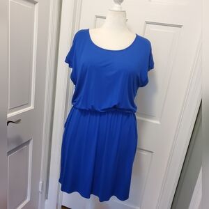 NWT Apt. 9 Royal Blue Knit Dress Size XL, Casual Athlesiure Ret. $40.00